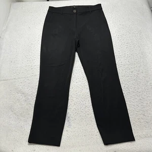 J. Crew Women's 8 Black Flat Front Dress Pants High Rise Stretch 27" Inseam - Picture 1 of 14