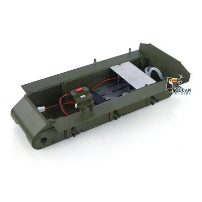 Metal Chassis w/ Smoke Unit for Henglong 1:16 RC Tank Sherman 3898 Military Part - Image 1 of 4