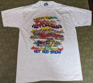 Vintage 1995 Detroit Autorama Hot Rod Show M T Shirt Michigan MHRA GM Ford USA - Picture 1 of 4
