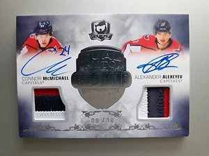 2020-21 The Cup Hockey Dual Auto Rookie Marks DARB-AM 08/18 Connor McMichael/... - Picture 1 of 2