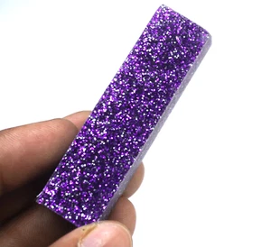 98.45 Ct Natural New Glitter Purple Opal Australian Certified Untreated Gemstone - Picture 1 of 8