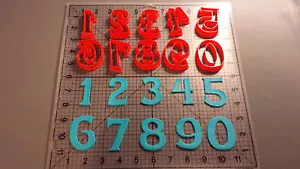Frosted Font Number Cookie Cutter Set - Picture 1 of 2