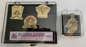 Two Time Stanley Cup Champions - 4 Inaugural Season Pins - Florida Panthers - Picture 1 of 14