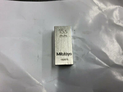15.5mm Mitutoyo Steel Rectangular Gauge Gage Block - Image 1 of 2