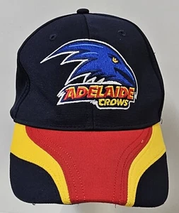 AFL Adelaide Crows Official Football Hat Cap Blue Red Yellow Adjustable 58cm - Picture 1 of 7