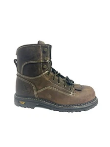 Georgia Boot Womens 7” Logger Waterproof Boot Comp Toe Brown Size 8.5W - Picture 1 of 6