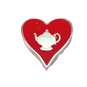 UNUSED HERMES Heart motif Tea time Twilly ring Scarf ring Metal Red - Picture 1 of 7