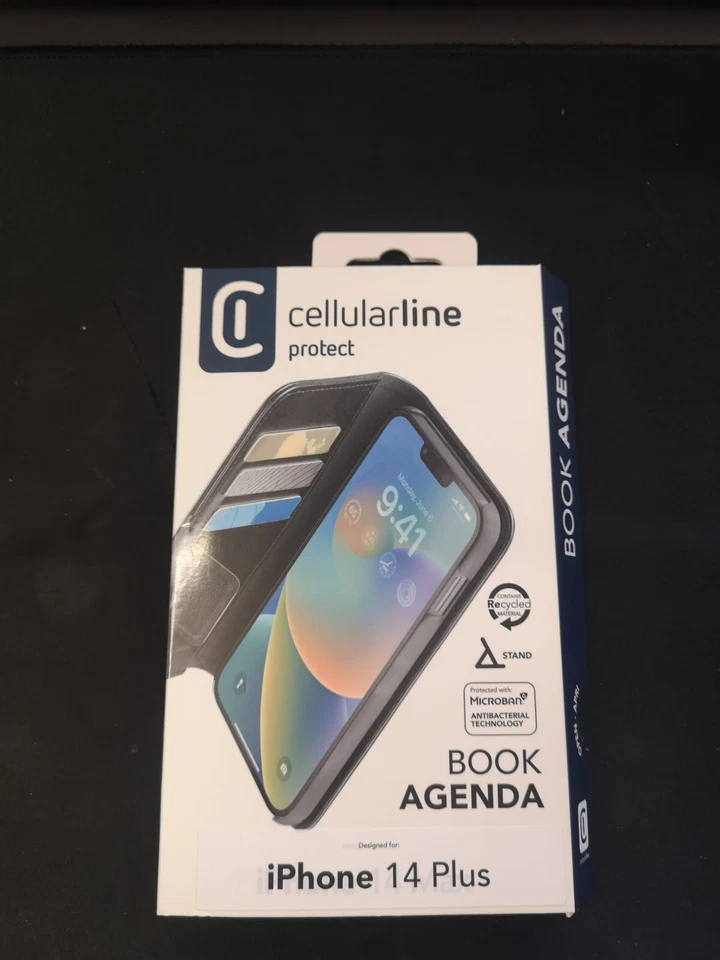 Custodia Cover trasparente iPhone 14 Plus Cellular Line Book Agenda - Immagine 1 di 1