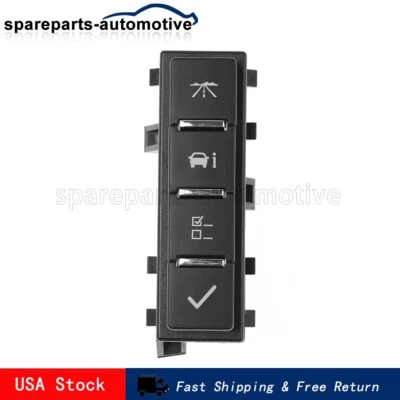 Interruptor de centro de informações do motorista 15947841 para Chevrolet Silverado1500 Tahoe GMC - Imagem 1 de 4