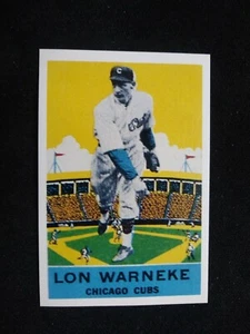 1933 Delong Gum Ristampa Baseball Card # 16 Lou Warneke - Chicago Cubs (NM) - Foto 1 di 3