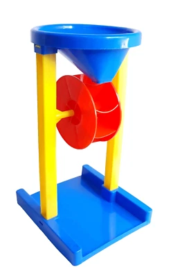 Dantoy Classic Sand-/ Wassermühle ca. 27 cm hoch Rot/Blau 1610 - Bild 1 von 3