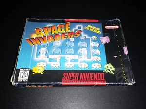Space Invaders Authentic Super Nintendo SNES EXMT- condition in box/ - Picture 1 of 8