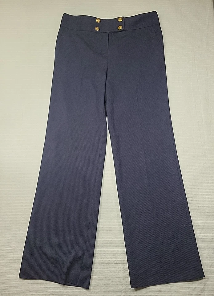 Pantalones de vestir para mujer THE LIMITED azul marino tiro medio calce Drew nuevos con etiquetas talla 12 Foto 1 de 4