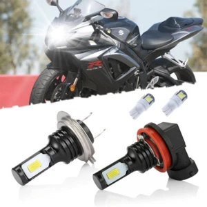 For Suzuki GSXR 600 750 2011-2020 LED Headlight Parking Light Bulbs Set White 4x - Picture 1 of 9