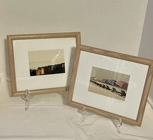 PAIR OF Framed SIGNED COLOR PHOTOGRAPHS - Picture 1 of 13