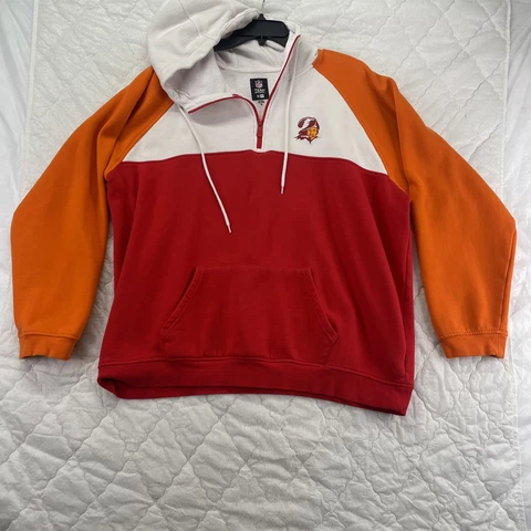 NFL New Era Tampa Bay Buccaneers  Zipped 2-Pocket Hoodie Sweatshirt Pullover XL Cover