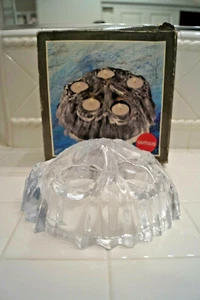 CANDELABRO VOTIVO VINTAGE MUURLA FINLAND ICEBERG 5 JAAVUORI CON CAJA NUEVO - Imagen 1 de 4