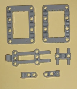 Lego grey BIONICLE Visorak Torso Liftarm 8x3x2 50904 64179 42796 connector 42003 - Picture 1 of 2