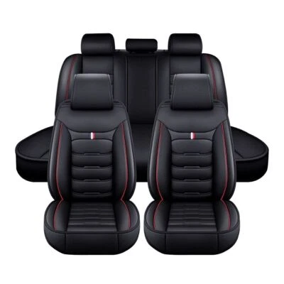 For Hyundai Elantra/Tucson/Sonata/Accent Leather Car Seat Cover Full Set Cushion - Image 1 of 4