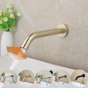 Grifo mezclador de sensores automático de baño lavabo lavabo grifo de latón montado en pared - Imagen 1 de 31