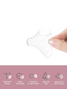 Haakaa Silicone 2-Pieces Nipple Shields with Carry Case - Picture 1 of 4
