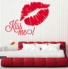 Wall Stickers Vinyl Decal Quote Kiss Me Lips Romantic Decor (z2039)