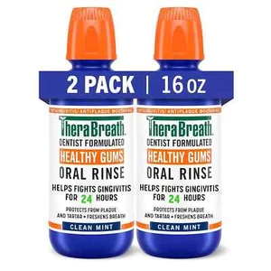 Healthy Gums Mouthwash Clean Mint, Antigingivitis, Dentist Formulated, 16 Fl Oz - Picture 1 of 2