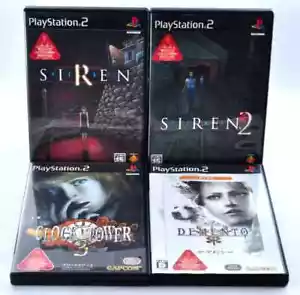 PS2 Demento SIREN Clock Tower set of 4 games Sony PlayStation 2 Japan import - Picture 1 of 20