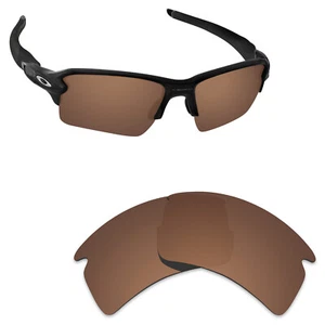 Hawkry Polarized Replacement Lenses for-Oakley Flak 2.0 XL Sunglass Bronze Brown - Picture 1 of 3
