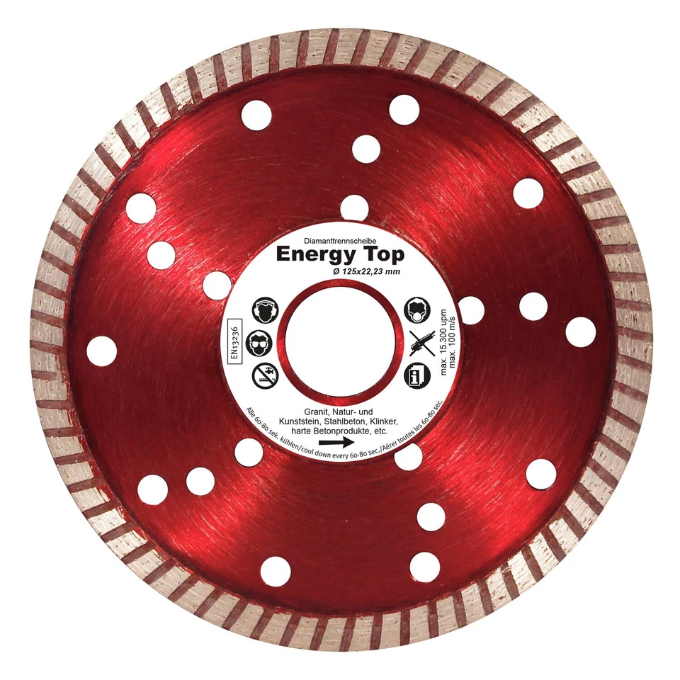 DWP DIAMANTTRENNSCHEIBE Energy Top 125mm für Beton, Granit, Mauerwerk, uvm.