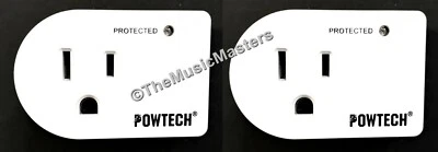 2X Single Outlet AC Wall Plug Surge Protector Power Suppressor 245 Joules 1875W - Image 1 of 4