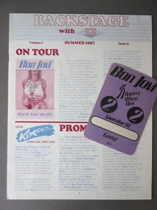 Backstage mit OTTO Magazin, Sommer 1987 Band 1 Ausgabe 2 Bon Jovi U2 Ratt! - Bild 1 von 3