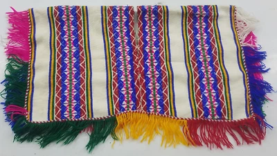 Vintage Hand Embroidered Beautiful Kurdish Rainbow Multicolor Shirt Top 53x28 cm - Image 1 of 4
