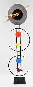 Designer Rick Martin Abstract Modernist Pop Art Memphis Style Clock C. 1995 - Picture 1 of 8