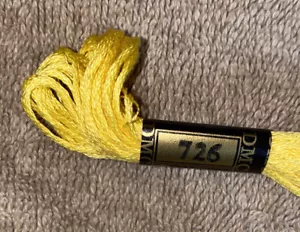 Vintage Mouline Special DMC 25 Embroidery Floss #726 Made in France - Picture 1 of 6