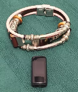 FitBit Inspire 2 Watch & Leather Bracelet Watchband - Picture 1 of 7