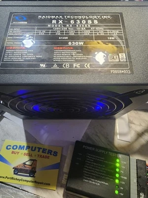 Raidmax RX-630SS 630W Desktop Power Supply Unit TESTED  - Image 1 of 3