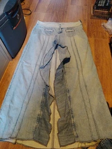 Guess Maxi Split Front Denim Skirt Size 14 - Picture 1 of 5