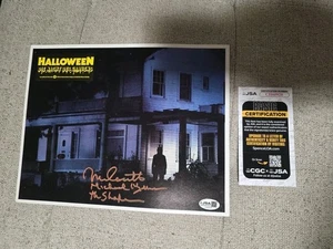 HALLOWEEN  ORIGINAL GERMAN  LOBBY CARD NICK CASTLE MICHAEL MYERS  CGC x JSA - Picture 1 of 8