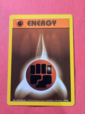 1999 Pokemon Base Unlimited #97 Fighting Energy, C, NF/H, cds4 - Image 1 of 3