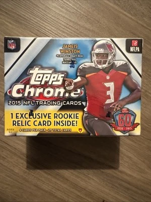 2015 Topps Chrome Football Sealed Box, 29 cards (Gurley, Cooper, Mariota) - Image 1 of 4