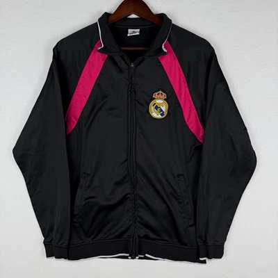 Chaqueta de Pista Real Madrid Para Hombre M Negra Atlética Cremallera Bordada Blokecore Foto 1 de 4