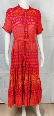   Free People Size small  Rare Feeling Maxi Dress in Ruby Red - Image 1 of 4