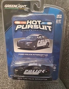Ford Police Interceptor Show Car Greenlight Hot Pursuit 2012 1:64 ¡RARO! - Imagen 1 de 5