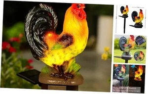 Solar Rooster Lights Outdoor Decorative,Solar Chicken Decor Garden Stakes - Picture 1 of 7