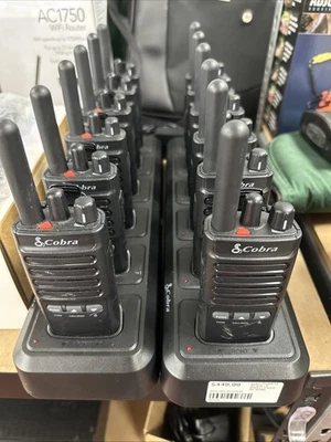 Cobra PX650, 12 Walkie Talkie Radios 2 Way FRS, One Working Charging Base - Image 1 of 3