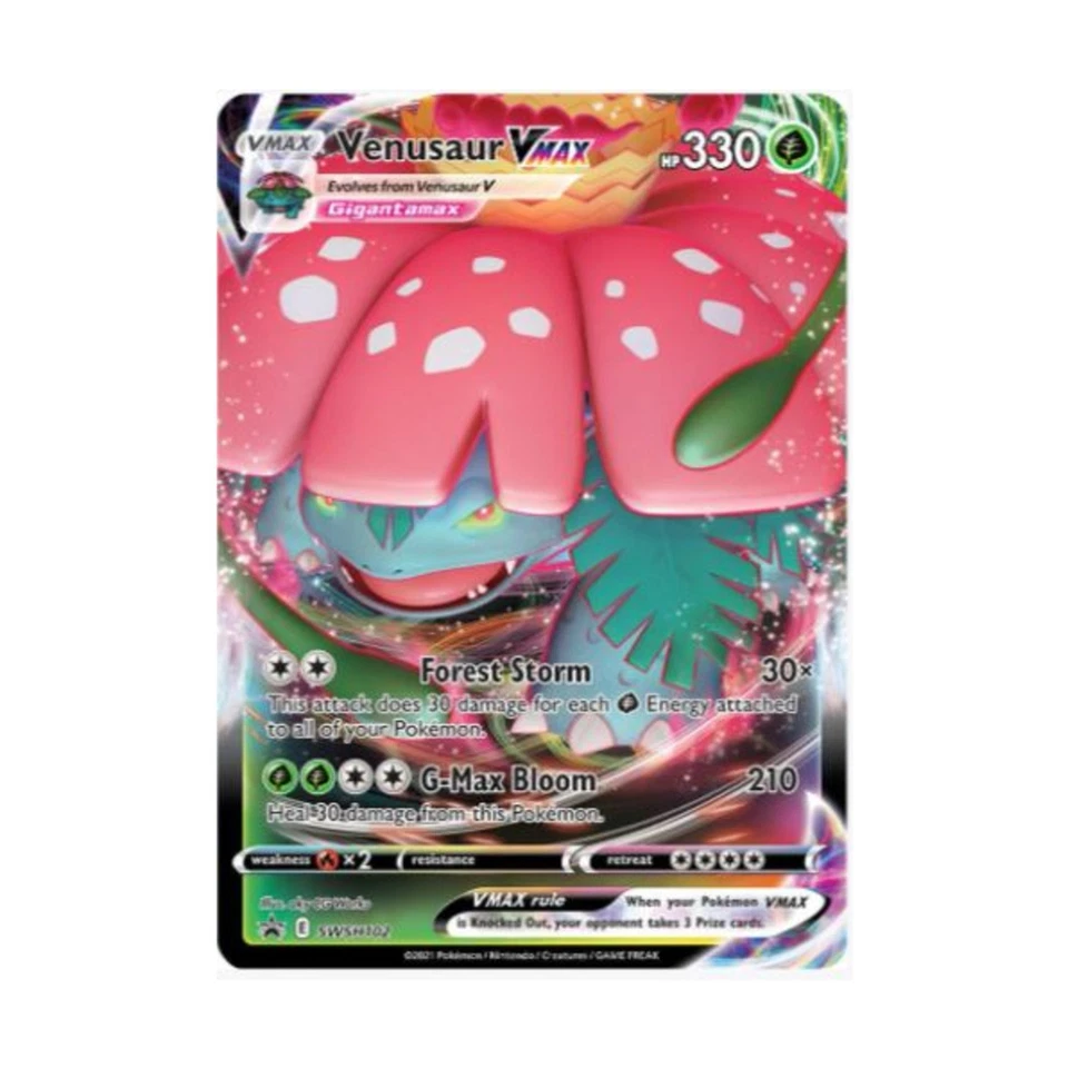 Pokemon SWSH: Sword & Shield Promo Card  Venusaur VMAX - SWSH102 (P) #SWSH1 NM - Image 1 of 1