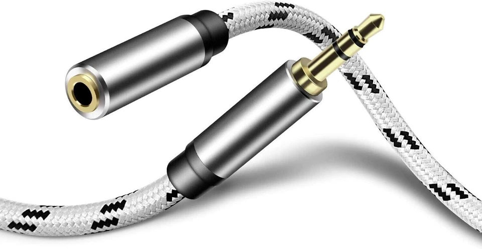 10m Headphone Extension Cable 3.5mm Aux Jack Extension Lead - Image 1 of 1