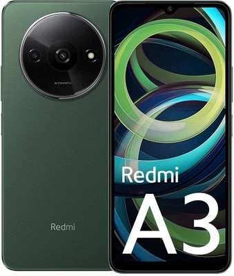 XIAOMI REDMI A3 4GB RAM 128GB DISPLAY 6.71 DUAL SIM 4G RAM VERDE ITALIA - Immagine 1 di 2