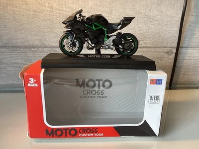 Die-Cast Model Motorcycle / Motorbike - Boxed (Kawasaki H2R ?) - Image 1 of 4